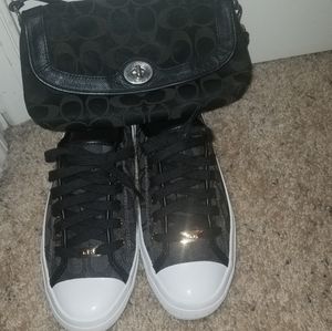 Coach shoes and small coach handbag